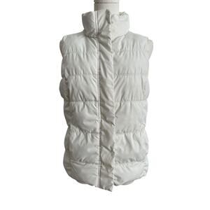 GAP White Puffer Vest